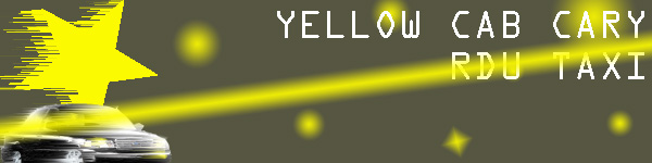 Yellow Cab Cary RDU Taxi